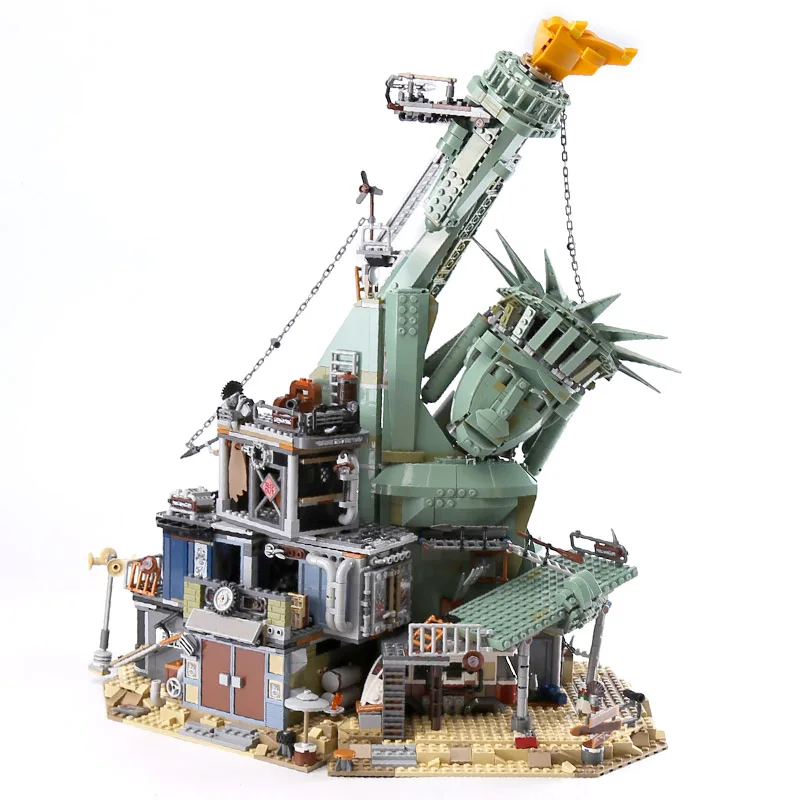 45014 Moive Добро пожаловать в apocalypseberg Статуя Свободы строительные блоки игрушечный