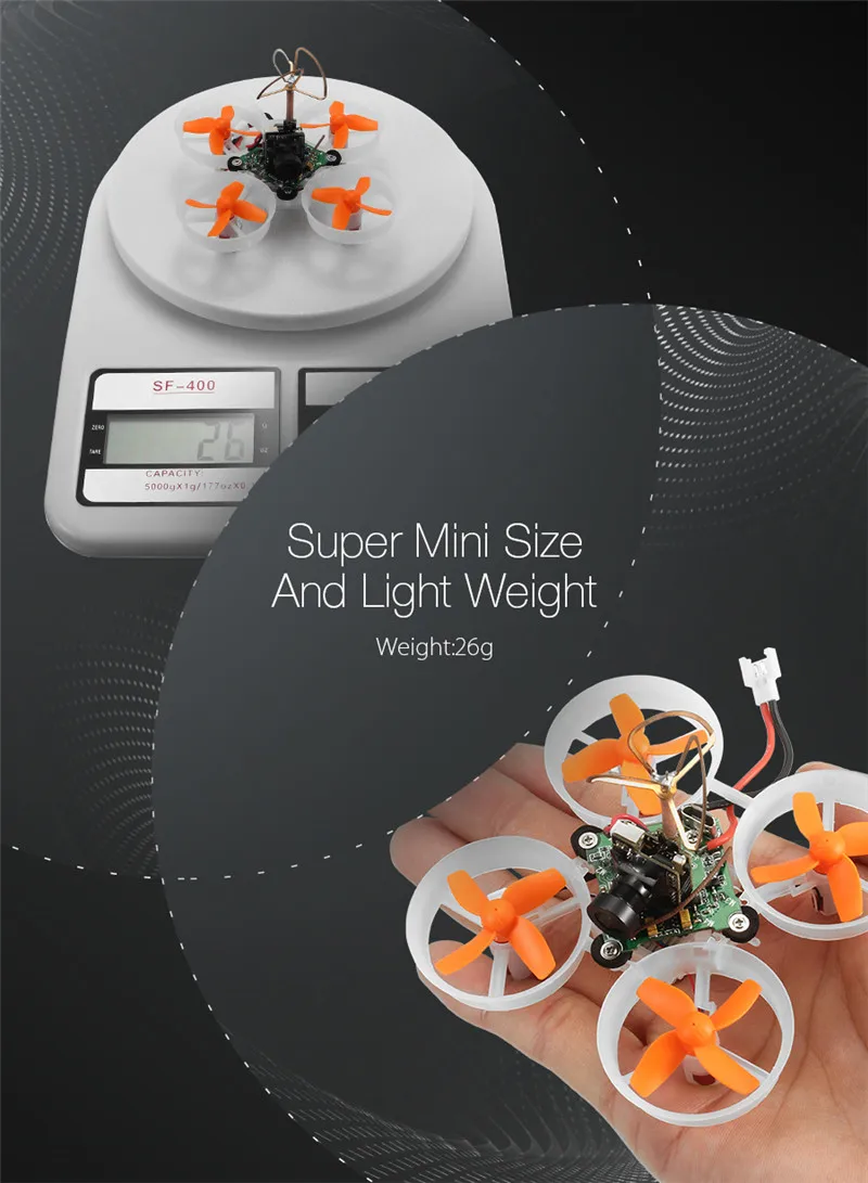Eachine E010S 65 мм микро FPV гоночный Квадрокоптер Дрон ж/800TVL CMOS на основе F3 щетка Контроллер полета для DSM/FLYSKY/Frsky BNF