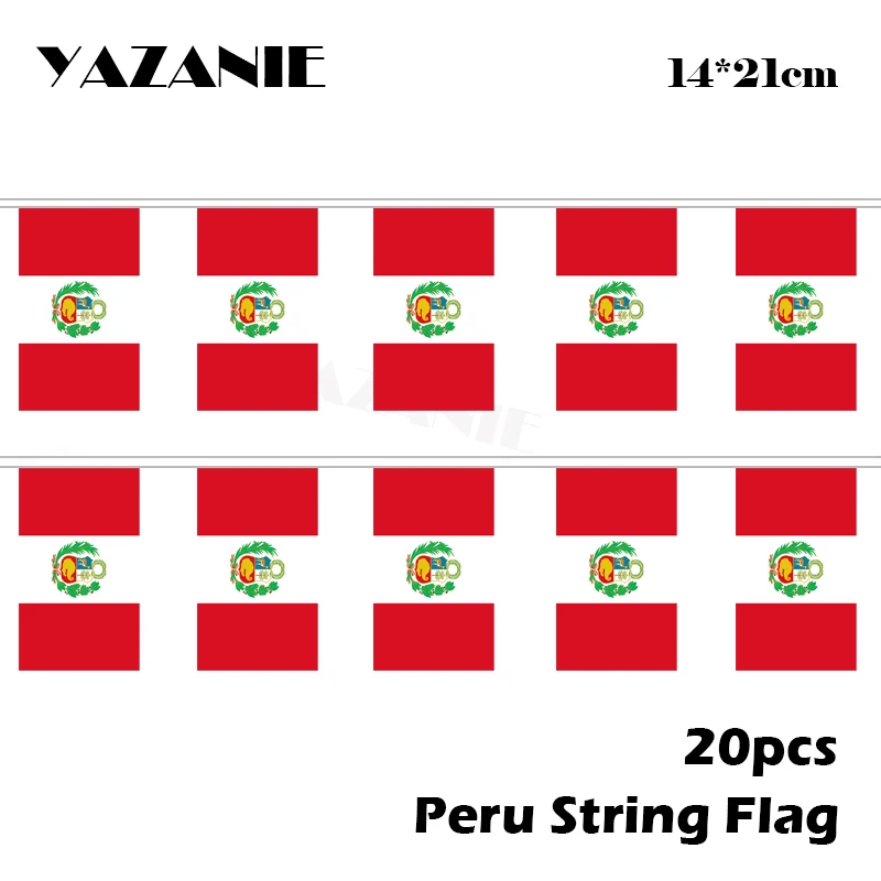 YAZANIE 14*21 см 20 шт перуанские струнные флаги качественные Висячие летающие уличные
