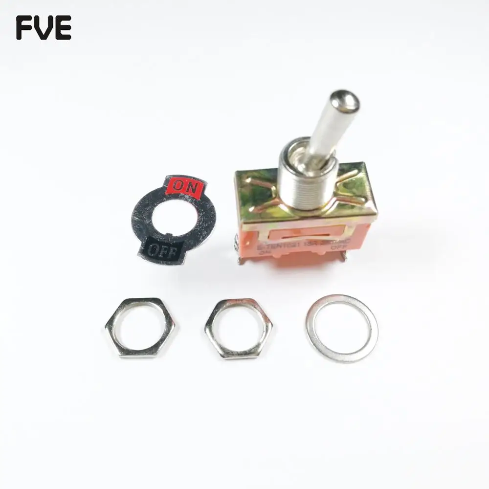 1 шт. AC 250 В 15A 2 Pin SPST ВКЛ/ВЫКЛ позиции Мини тумблер E TEN1021|Выключатели| |