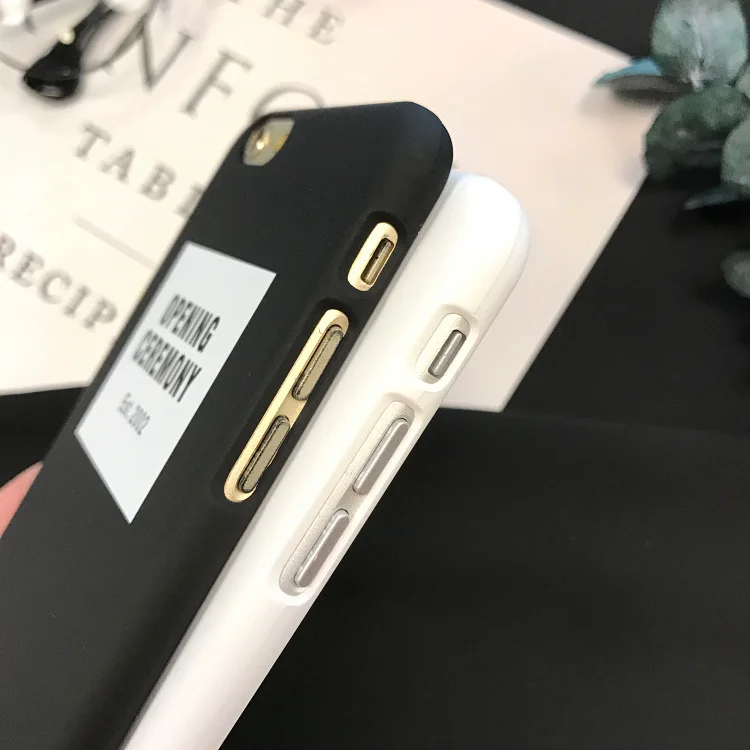 Простой Черный Белый Английский Письмо чехол для iPhone X XR XS Max 6 S 7 8 Plus половина