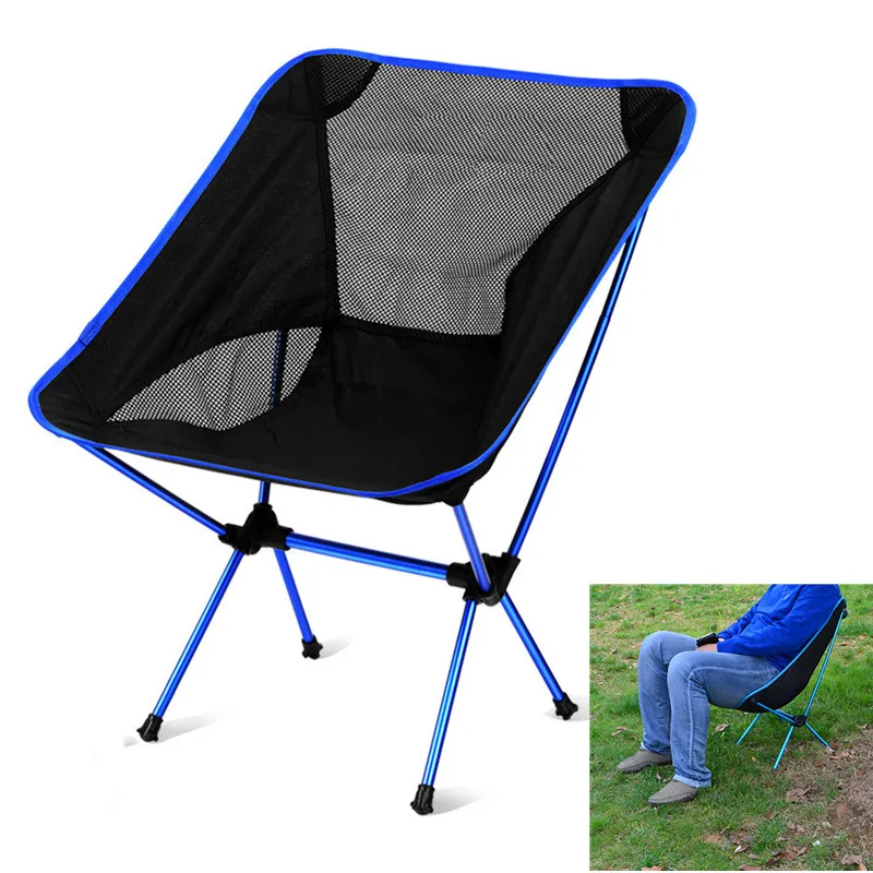 Online Seyahat Hafif Katlanır Sandalye Superhard Yüksek Yük Açık Kamp Sandalyesi Taşınabilir Plaj Yürüyüş Piknik Koltuk Balıkçılık Araçları Sandalye