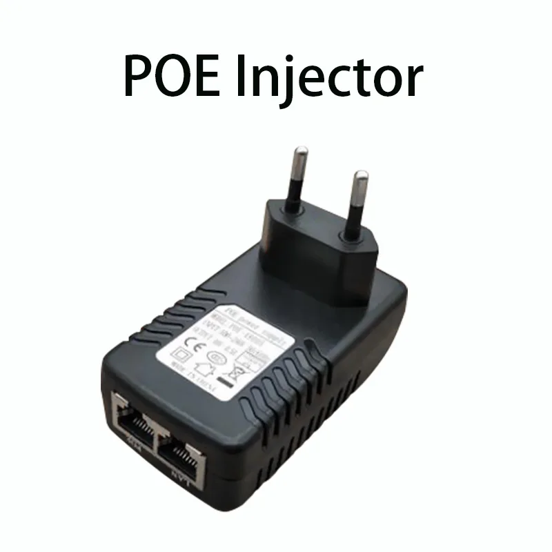 PoE инжектор EURO STANDARD POE источник питания DC48V0.5A Ethernet адаптер для IP камеры CCTV части