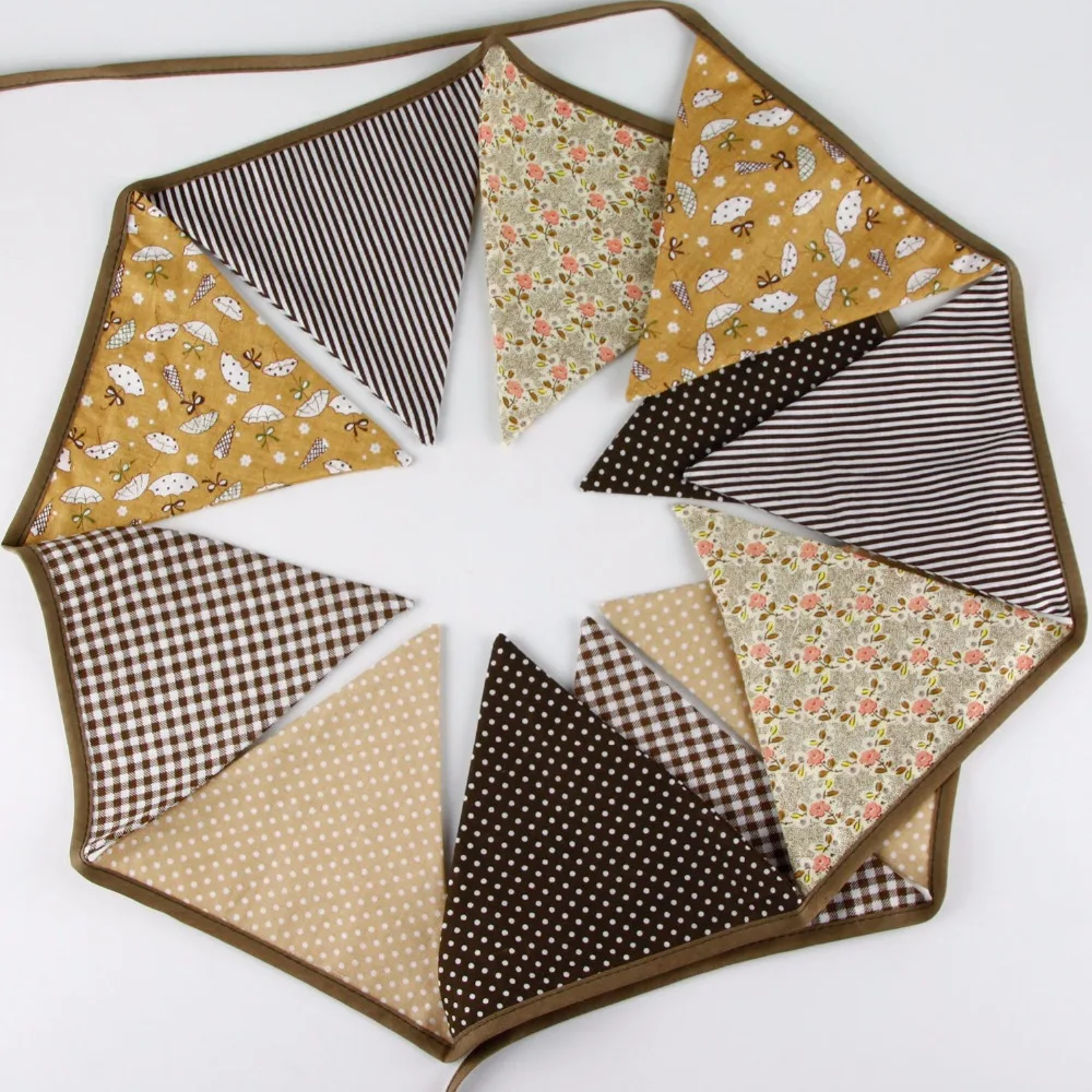 12 флаги-3 2 M хлопчатобумажная ткань баннеры Свадебная флаги украшения детская