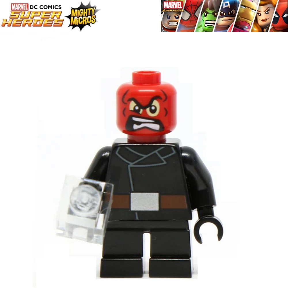 Одиночная продажа могучий микрос красный череп Bane Ultron Халк Бэтмен Супер Герои