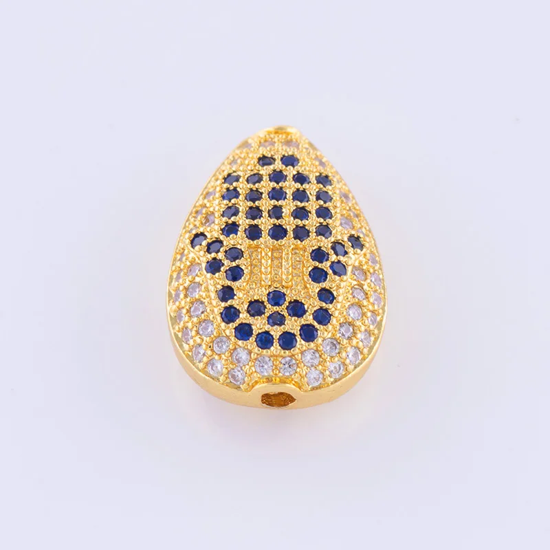 1 шт. Кристалл Голубой циркон ладонь (хамса) бусины ручной работы для изготовления