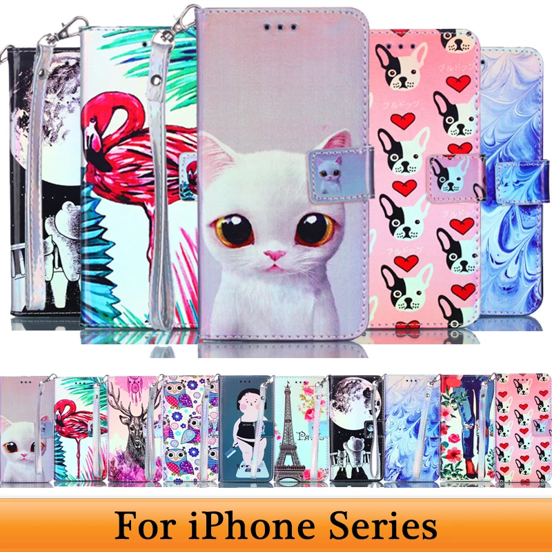 Чехол книжка для iPhone 5 6 6s 7 8 x xs max xr кожаный чехол кошелек с отделениями карт iPod Touch