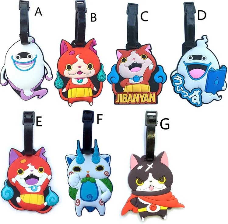 Часы Youkai Jibanyan Fuyunyan креативные силиконовые бирки для багажа подвесные