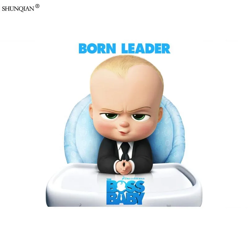 Boss Baby печати плакатов из шелковой ткани с принтом плакат ткань пользовательские