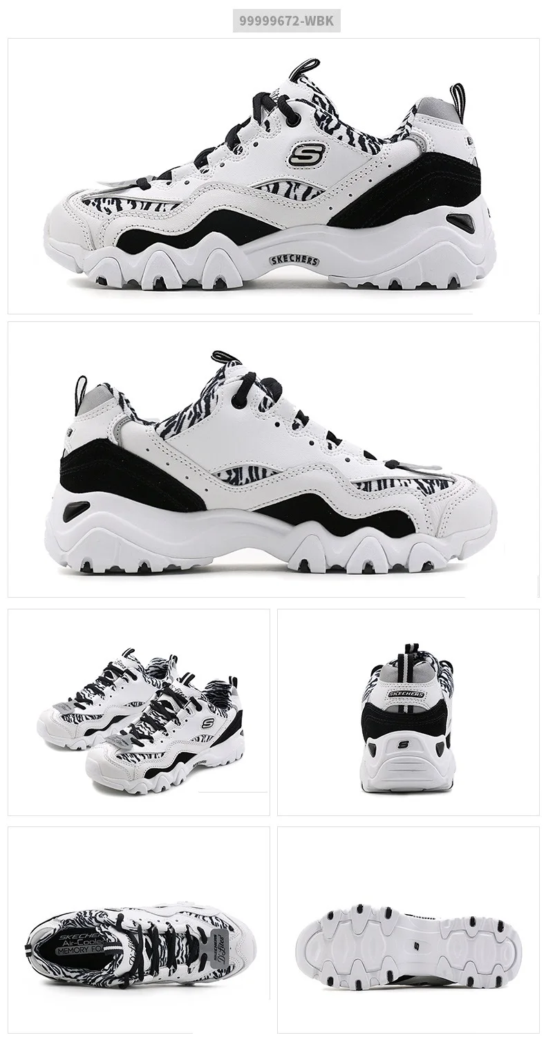 Skechers/Женская обувь; D'lites; повседневная обувь на платформе; женская модная обувь; коллекция года; женская обувь для отдыха на шнуровке; 99999672-BKW