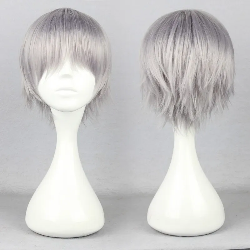 Мужские неоновые волосы для косплея Nagisa Kaworu Hair Neon Genesis Evangelion|Аксессуары костюмов|