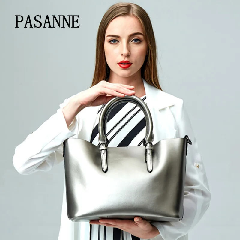 PASANNE 2016 Новая модная женская сумка из натуральной кожи роскошная кожаная