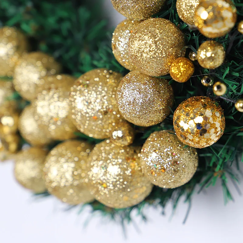 HOYVJOY Gradient Ball Garland Christmas Wreaths For Holiday Decoration Handing Wall Door | Дом и сад