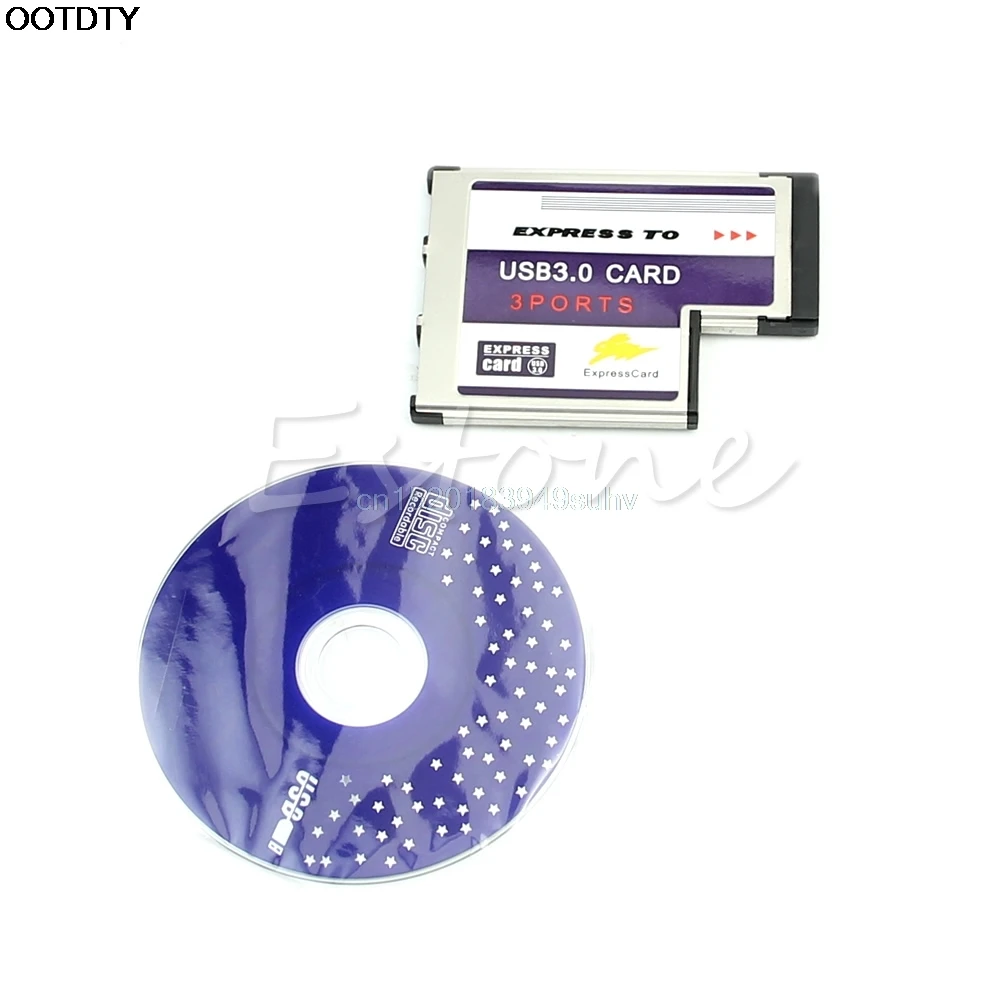 54 мм Экспресс-карта 3 порта USB 3,0 адаптер Expresscard для ноутбука FL1100 чип