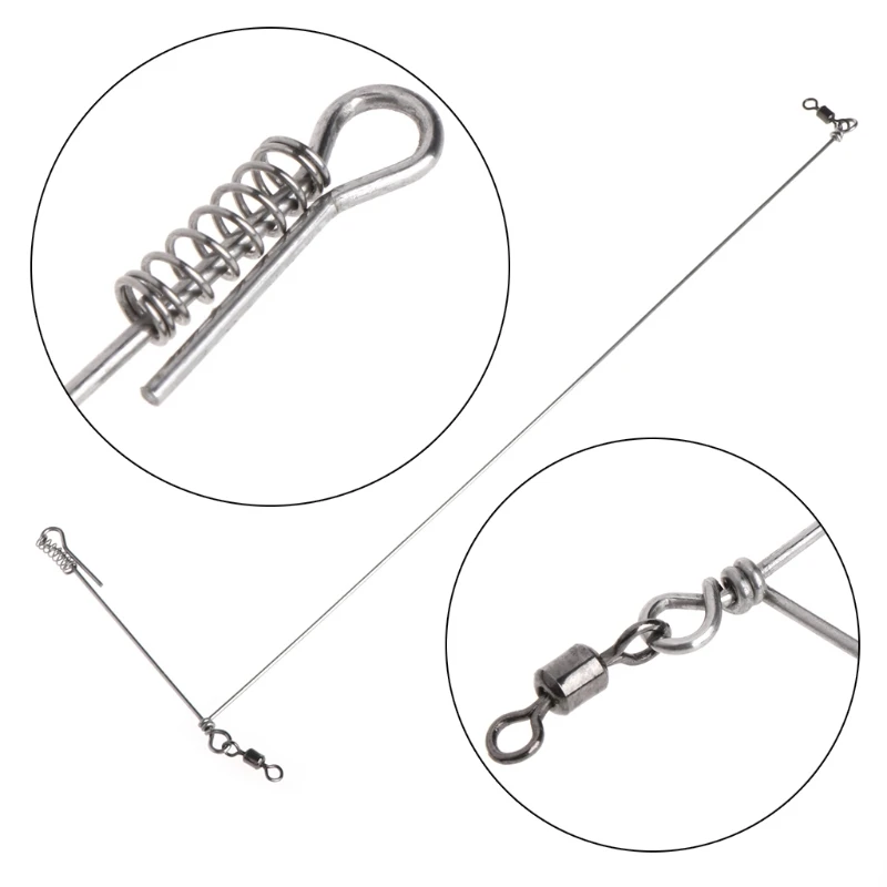 3 размера рыболовные руки филиал проволока с поворотный крюк разъем