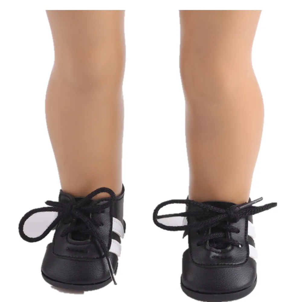 Новые черные кроссовки LUCKDOLL 18 дюймов американская кукла 43 см аксессуары для
