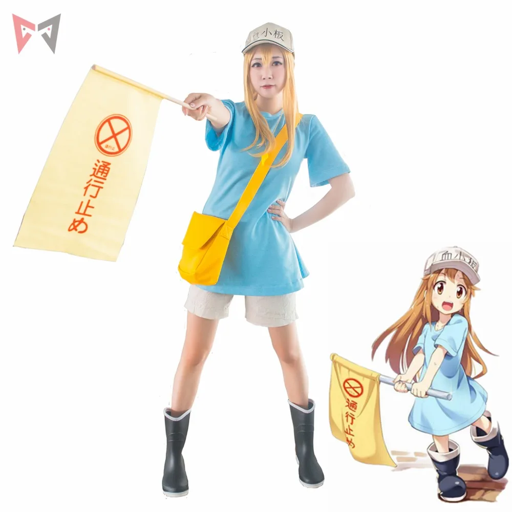 

MMGG Cells At Work Cosplay platelet cosplay Costume Halloween shirt pants set custom made size