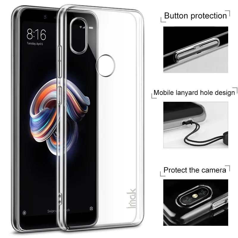 Оригинальный чехол IMAK Crystal для смартфона Xiaomi Redmi Note 5 Pro (индийская версия) задняя