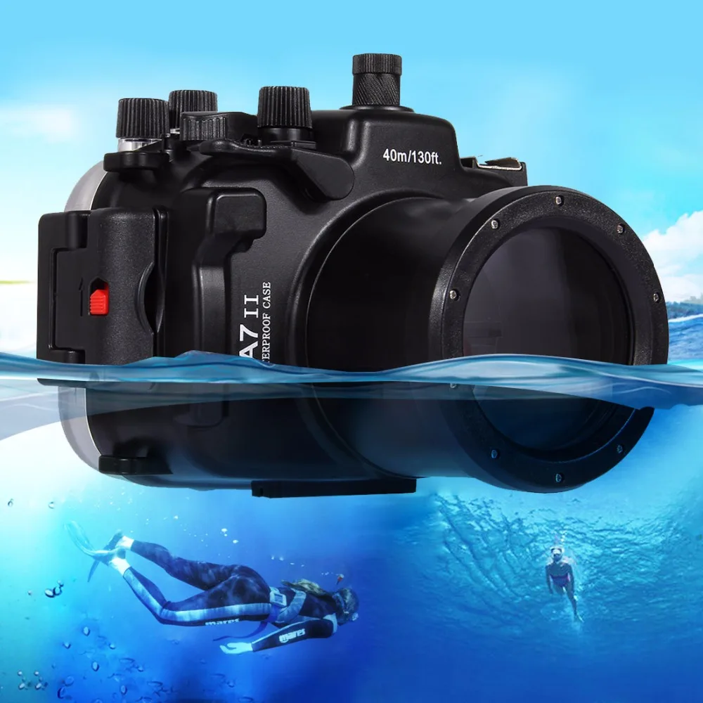 売る PULUZ 40 メートル水中深ダイビングケース防水カメラソニー A7 II/A7R II/A7S II (FE 28-70 ミリメートル F/3.5-5.6 Oss)
