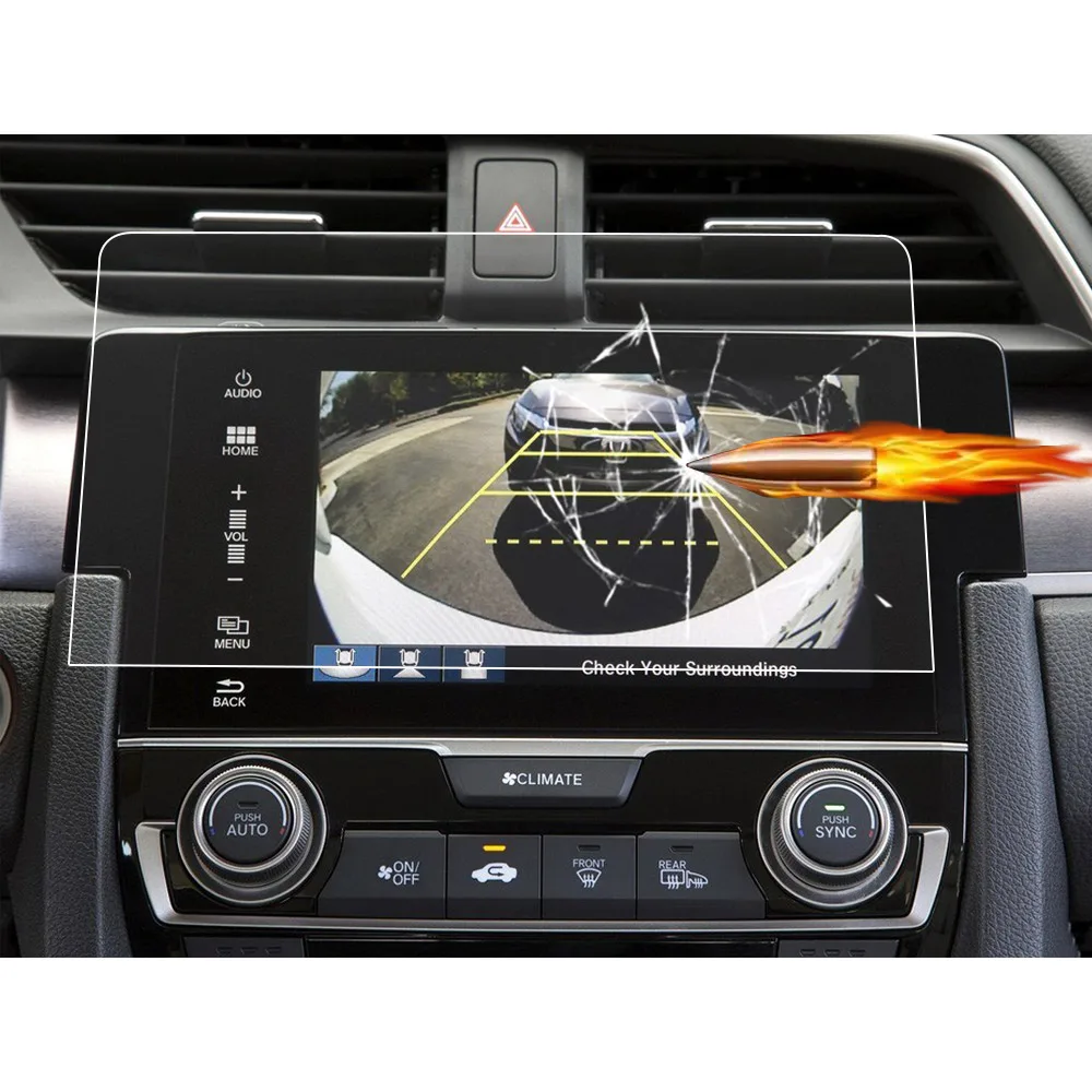 Для Honda CIVIC 10th Gen EX EX-L EX-T Touring Si Тип R навигации экран протектор для Обложка для gps-навигатора защитный плёнки