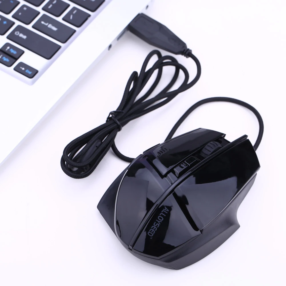 ALLOYSEED, Проводная игровая мышь, USB, оптическая геймерская мышь, 7 кнопок, компьютерная мышь, геймерские мыши, 3200 dpi, профессиональные игровые мыши