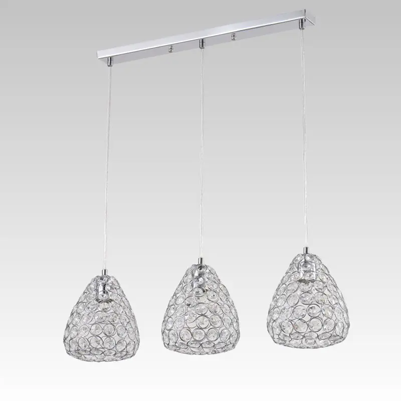 Современные хрустальные подвесные светильники Обеденная Кухня Лофт веревка