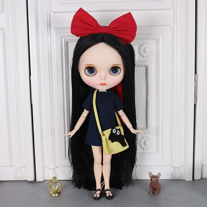 Complete set of doll Кукла Blyth, 1/6, шарнирное тело, новинка, ручная роспись, матовое лицо, белая кожа, костюм куклы 30 см, DIY BJD, SD игрушки, подарок с ручной группой AB - Цвет: Complete set of doll