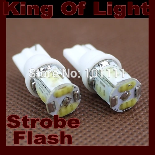 10 шт. Автомобильные светодиодные мигающие лампы 194 W5W 6smd T10|smd white|led smdt10 wedge |