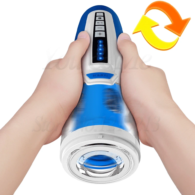 Leten поршневой Телескопический Мужской мастурбатор вращающийся выдвижной