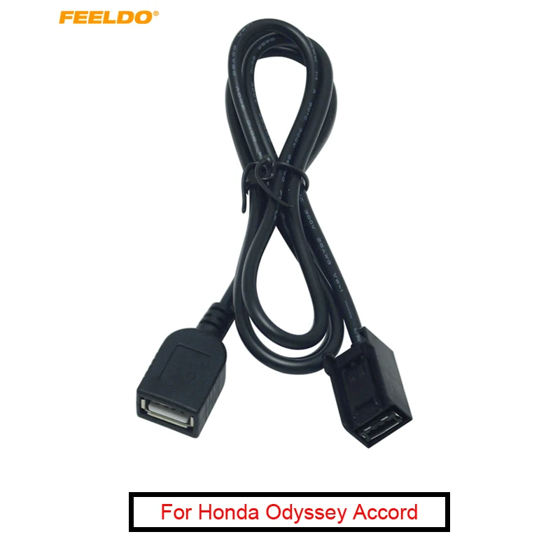 FEELDO 1 шт. автомобильный AUX USB кабель адаптер штекер женский порт удлинитель для