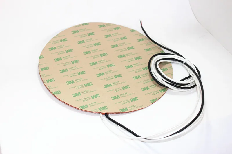 Delta Kossel DIY 200 мм круглая силиконовая резина нагревательная пластина коврик 12 В Вт