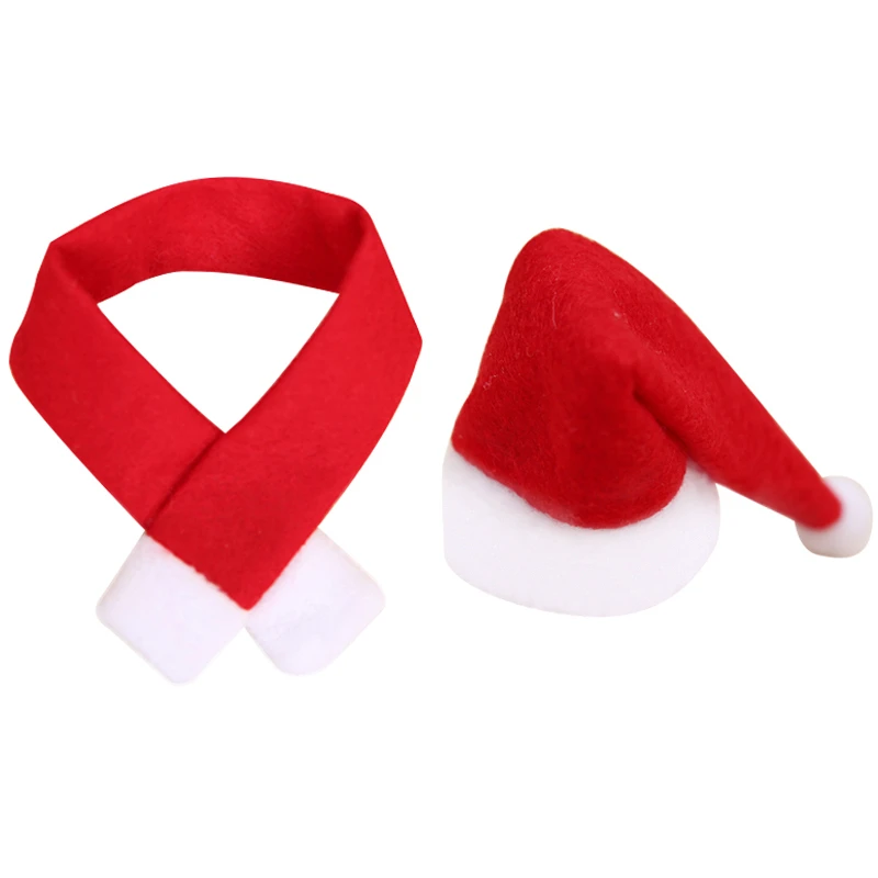 2018 Новый рождественский чехол для винной бутылки шапка шарф Рождество ужин