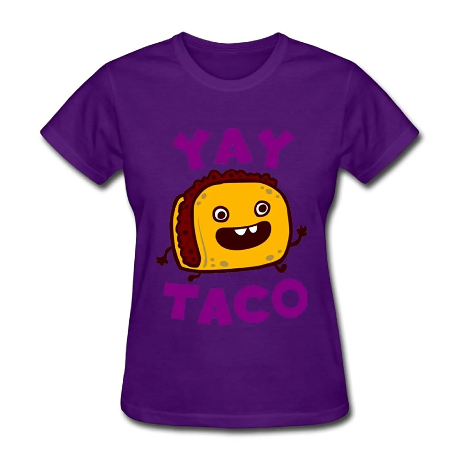 2018 Autumn Womens T Shirt Yay Taco Printed Tshirt Cotton Plus Size Tee Shirts Femme Brand Fashion Short Sleeve shirts | Женская одежда
