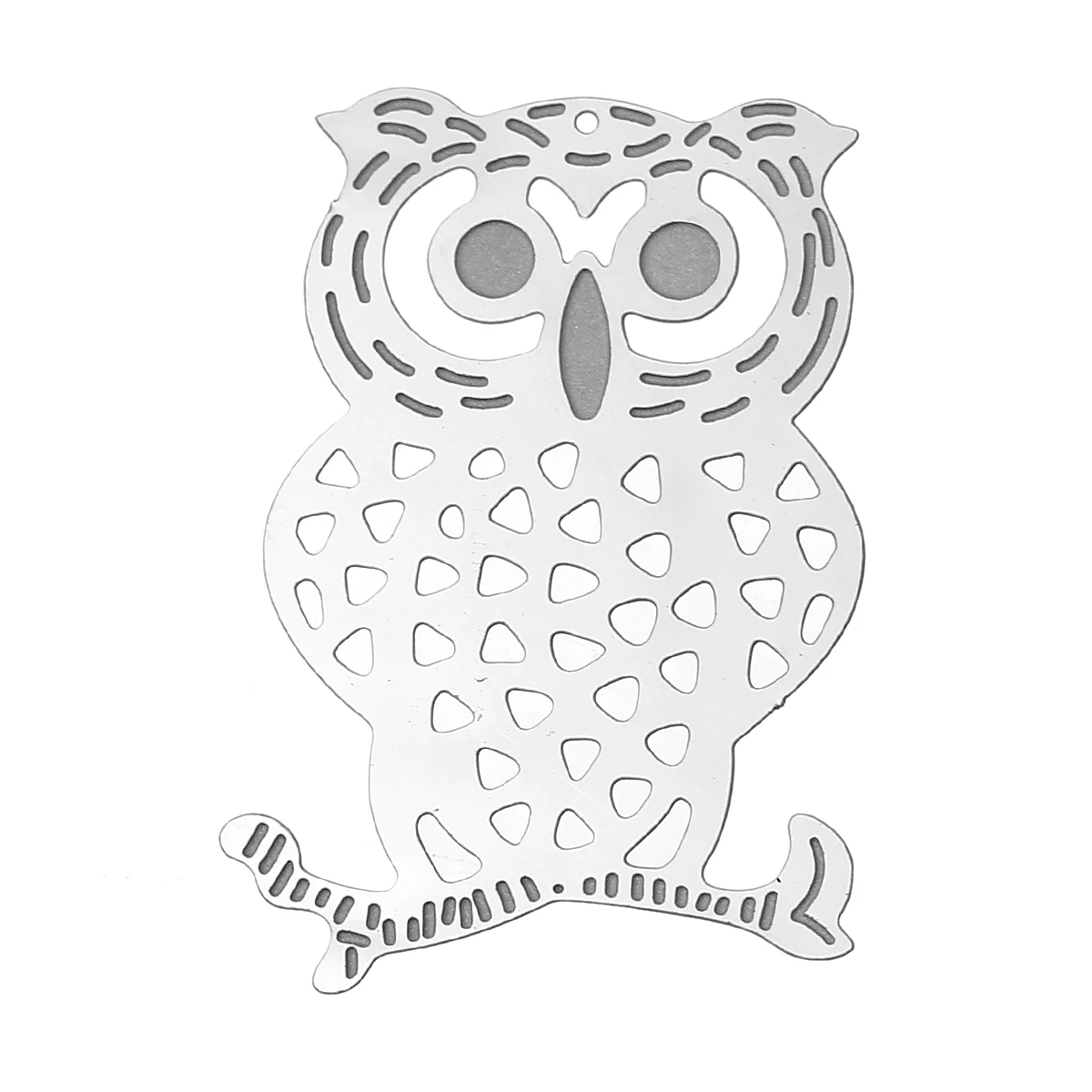 DoreenBeads Филигрань из нержавеющей стали Очаровательные Подвески Сова серебряный