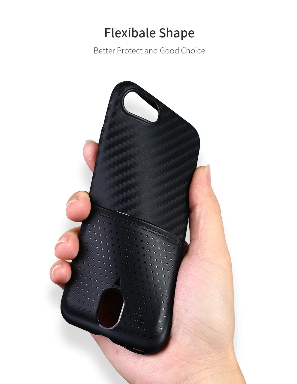 X-Level TPU чехол для карт Apple iPhone 7/7 plus задняя крышка iPhone7 Plus Матовый ТПУ из углеродного