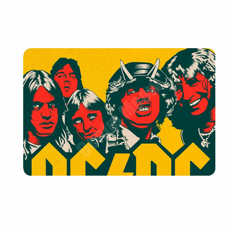 N 20x30 см ACDC винтажные металлические жестяные вывески для бара, кафе, паба, казино, домашний декор, тарелки в стиле ретро, музыкальная доска, художественный плакат, рок наклейки на стену N264 - Цвет: N