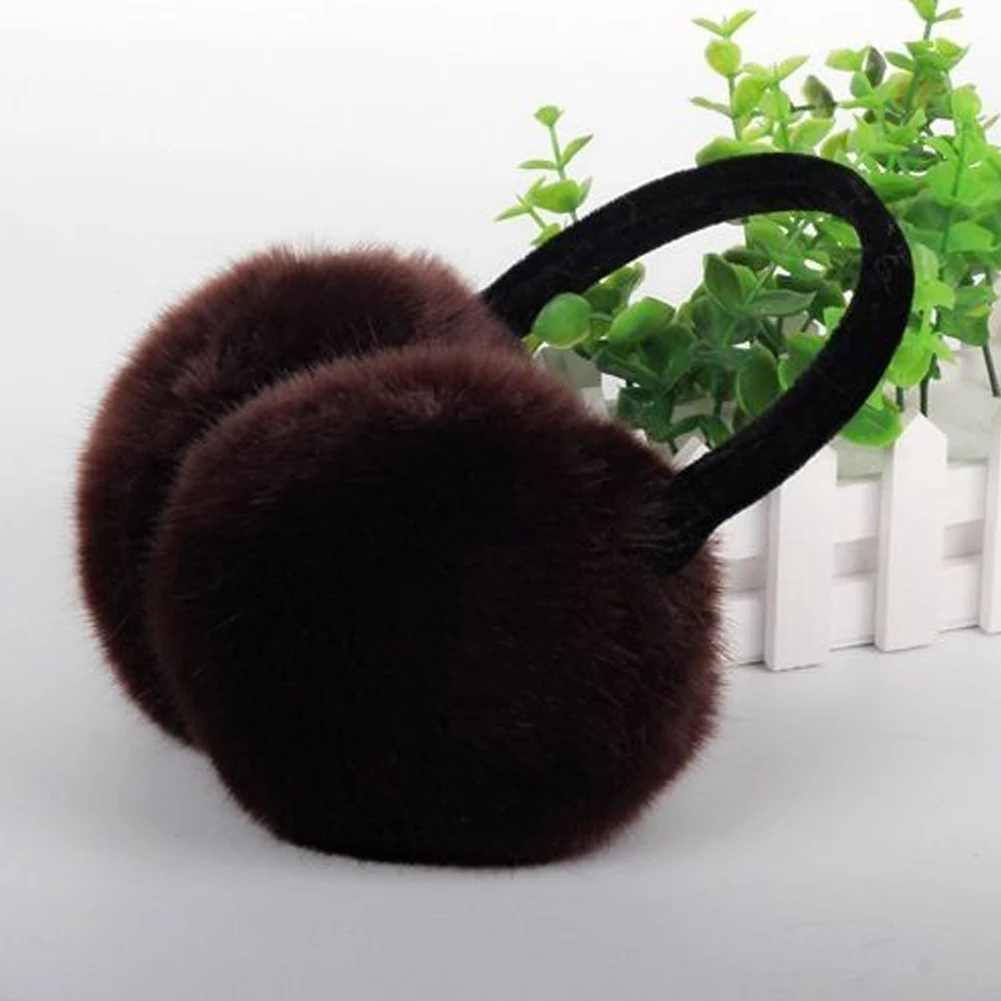 Прекрасный мех кролика зимние наушники уха Кэш теплые меховые зима комфорт для