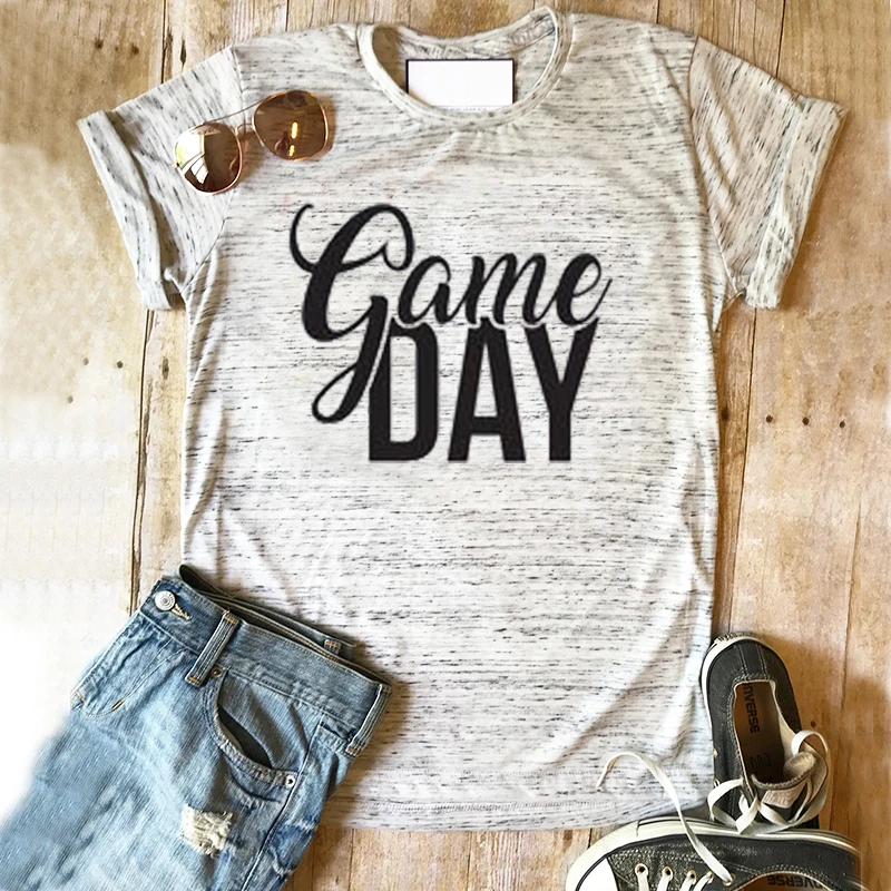 Women Tshirt Streetwear Good Vibes Top Coffee Tee Mama Needs Coffee Shirts Game Day Tops Summer Plus Size images - 6