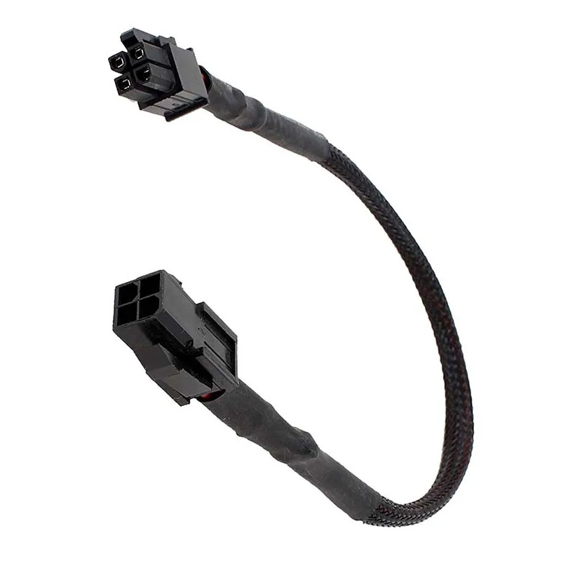 Удлинительный кабель питания для ЦП с рукавом ATX 4 Pin P4 Male к Female|Сетевые шнуры и