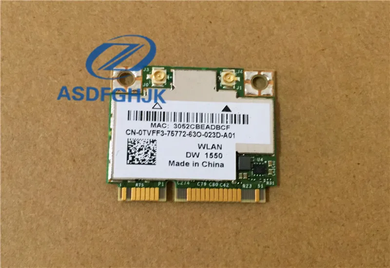 Оригинал для Dell Wireless DW1550 Precision M4800 WiFi Card Bluetooth 4,0 H PN. TVFF3 0TVFF3 CN-0TVFF3 100% Test ok