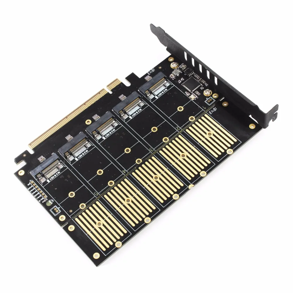JEYI JMS585-X16 PCIE 5 m. 2 SATA карта расширения поворот PCIE3.0 SATA RAID карта 5* ssd 5* ngff 5* m.2 Softraid карта большой мощности