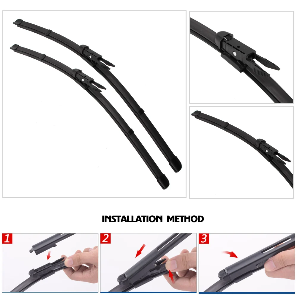 

BEMOST Car Wiper Blades For Citroen C4 MK1/MK2/Aircross/Grand Picasso,2004 To 2017 Push Button/Pinch Tab/Side Pin/Bayonet/U Hook