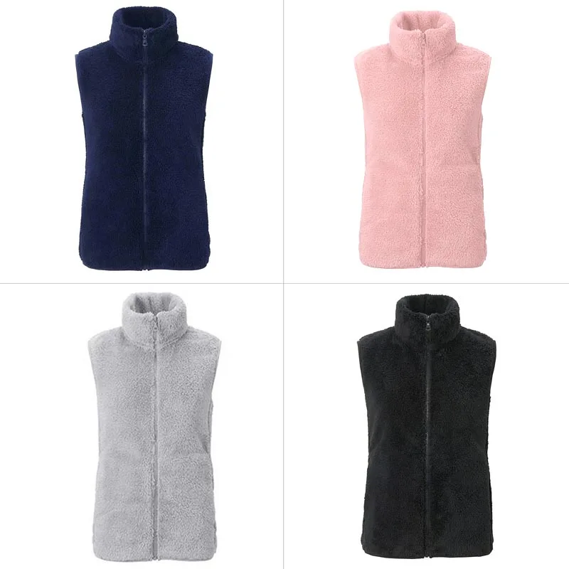 Жилет женский из флисовой ткани Осень-зима | Женская одежда