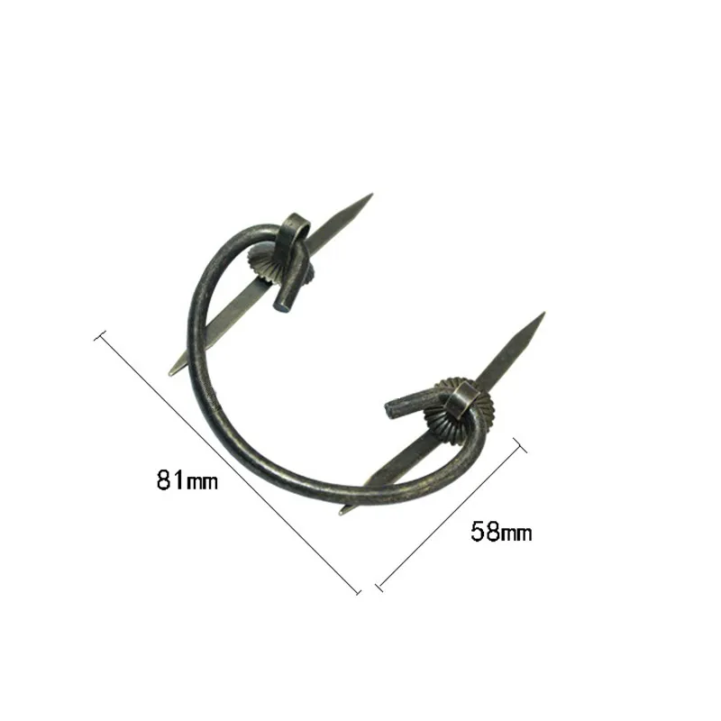 Bulk Retro Iron Kitchen Drawer Cabinet Door Handle Vintage Furniture Knobs Antique Wooden Box Case Cupboard Pin Pull Handles |