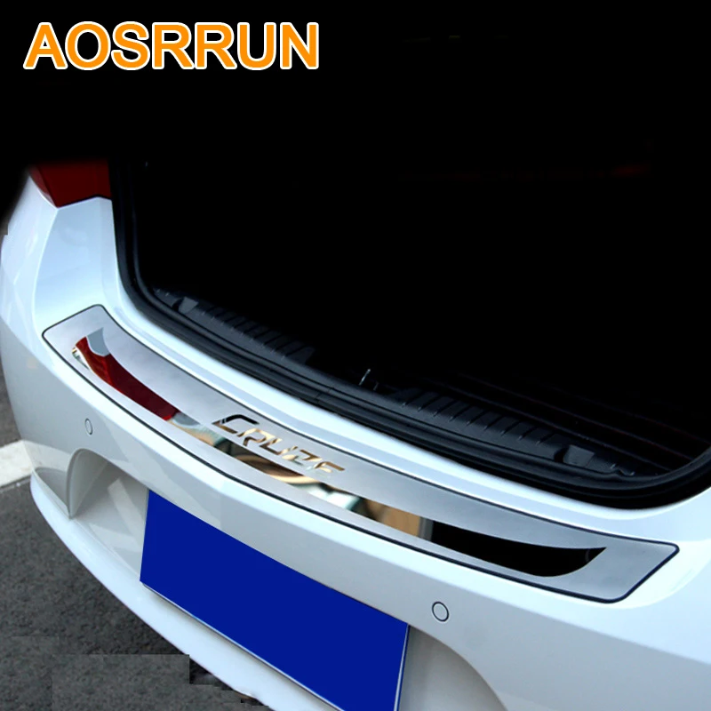 AOSRRUN For Chevrolet cruze 2009-2013 Sedan Car-Stying After guard Rear Bumper Trunk Guard Door Sill Plate Car Accessories