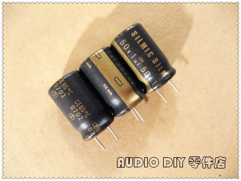 ELNA черный золотой SILMIC матовый 1 мкФ 50V1uf аудио электролитический