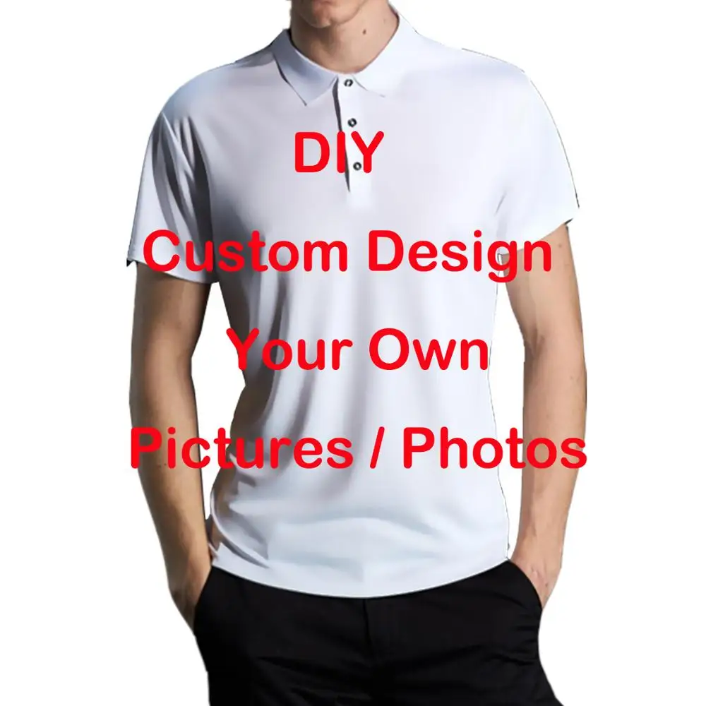 LIASOSO Летняя мужская и женская рубашка поло с 3D принтом индивидуальный дизайн ваш