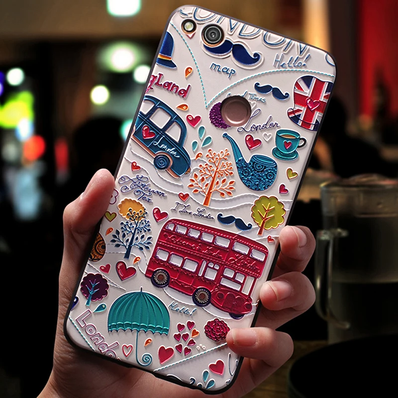 Чехол чехол для Huawei P8 Lite 2017 p8lite силиконовый 3D милый мобильный на оригинальной