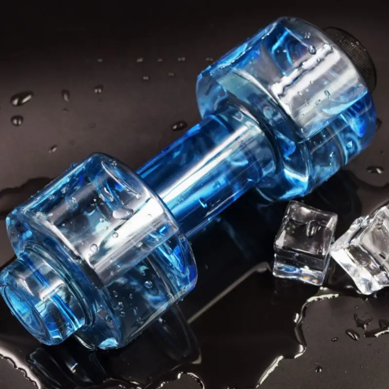 550 мл Пластиковые гантели большой емкости Спортивная бутылка для воды занятий