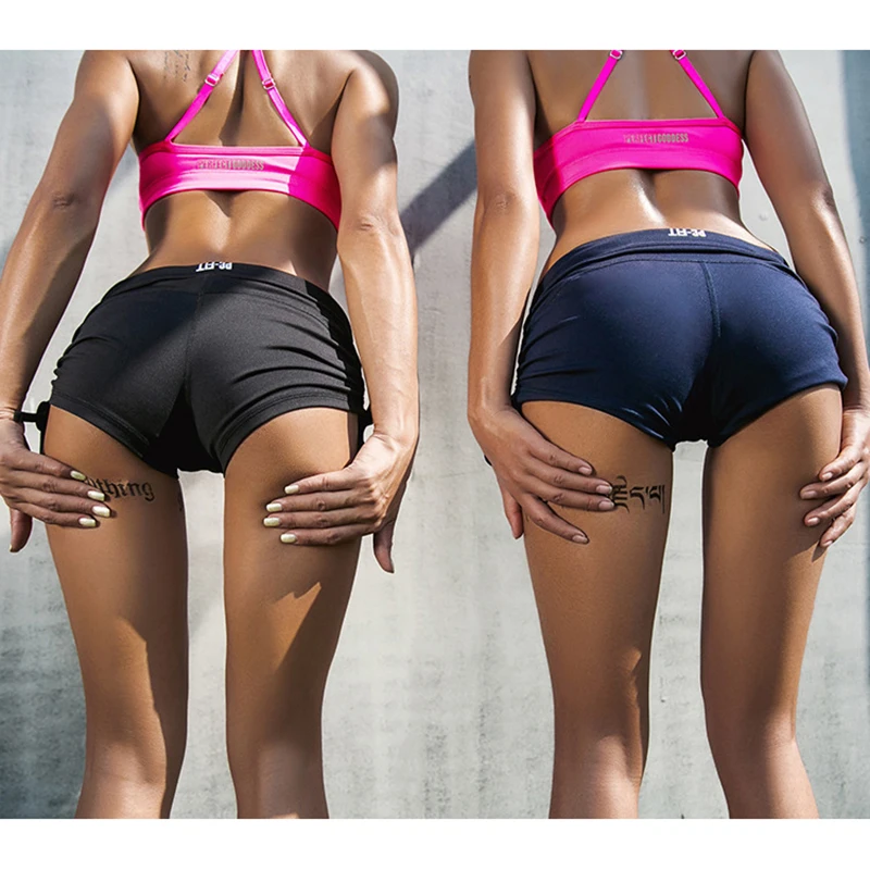 Лидер продаж Для женщин сексуальные шорты для йоги с регулируемые Галстуки